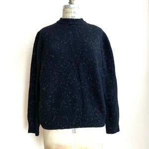TIBI Wool Cashmere Speckled Sweater Oversized